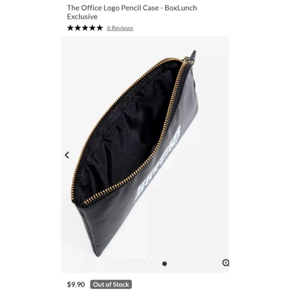 BOXLUNCH The Office Dunder Mifflin Logo Pencil Bag, Out Of Stock‎ Online. NWOT - Picture 2 of 4